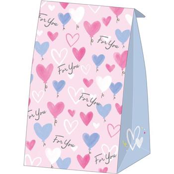 牛皮立體袋(大)-愛心氣球