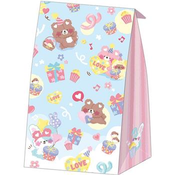 牛皮立體袋(大)-FUWA藍