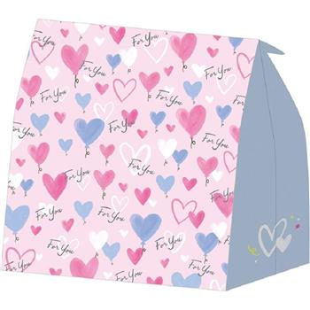 牛皮立體袋(加大)-愛心氣球