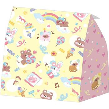 牛皮立體袋(加大)-FUWA黃