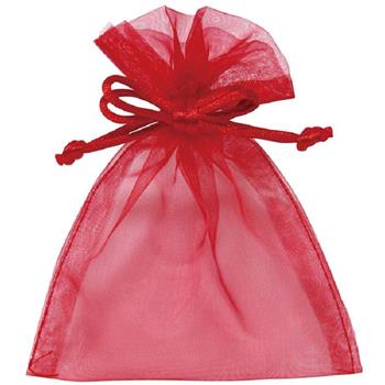 網紗束口袋(小)-紅