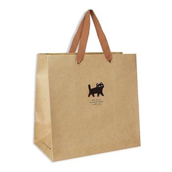 貓咪 寬底紙袋 大 牛