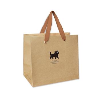 貓咪 寬底紙袋 中 牛