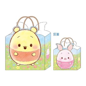 (特價)迪士尼造型手提紙袋_雲朵維尼+小豬