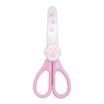 (特價) 簡單生活貓貓安全剪刀(粉)