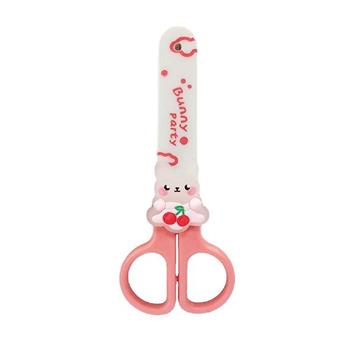 (特價)簡單生活兔兔安全剪刀(粉)