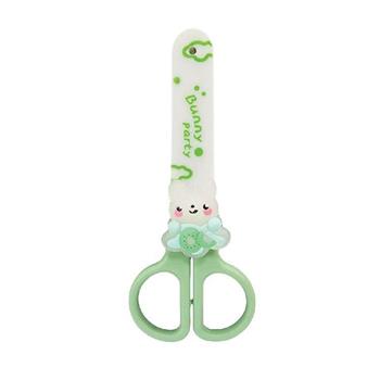 (特價)簡單生活兔兔安全剪刀(綠)