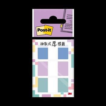 3M 三色利貼抽取式超厚材質標籤