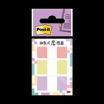 3M 三色利貼抽取式超厚材質標籤