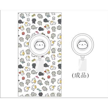 伸縮扣夾(星星貓白貓)