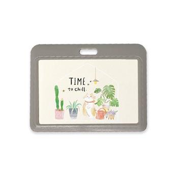 小日子 橫式證件卡夾 灰