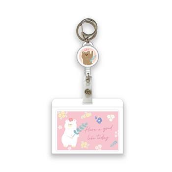 好事生活伸縮證件卡夾套組(白熊)