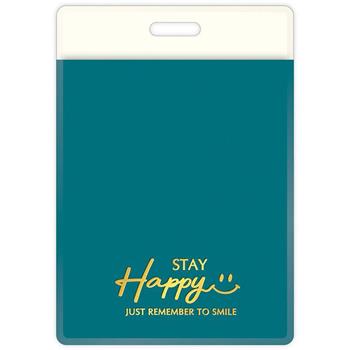 雙層直式證件套-藍