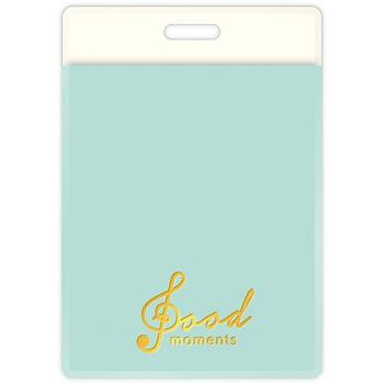 雙層直式證件套-綠音