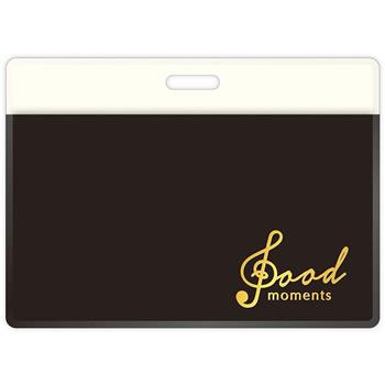 雙層橫式證件套-黑音