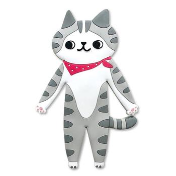 O Cat 多功能吸鐵掛鉤手機座 灰