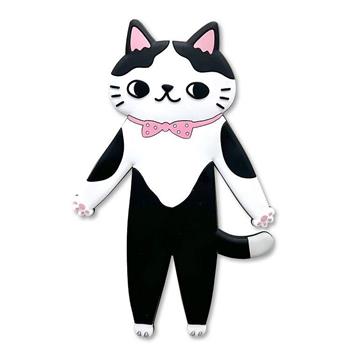 O Cat 多功能吸鐵掛鉤手機座 黑