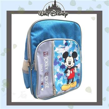 【Disney迪士尼】輕量減壓新潮護脊書包(米奇插腰)藍