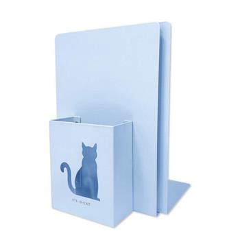 (特價) O Cat 多功能筆筒書檔 藍