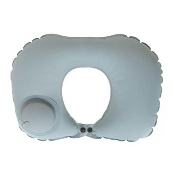 (特價) 簡單生活充氣U型枕(淺灰)