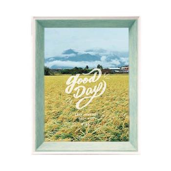 簡單生活－4*6木質風相框（綠）
