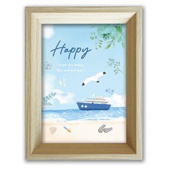 好事生活5x7木質相框(大海輪船)