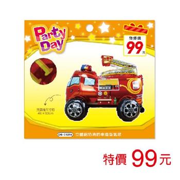 (特價)立體鋁箔消防車造型氣球