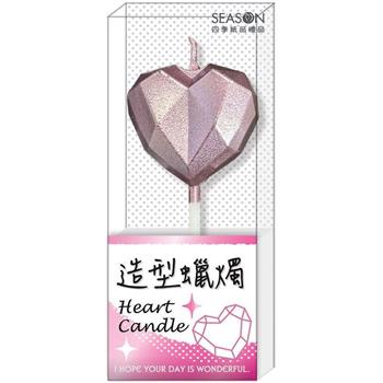 愛心造型蠟燭-玫瑰