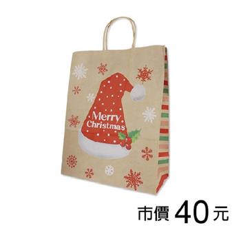 耶誕手提紙袋(大)-聖誕帽