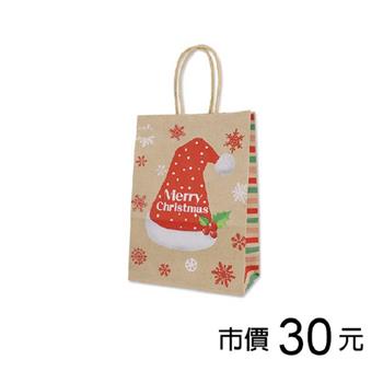 耶誕手提紙袋(小)-聖誕帽