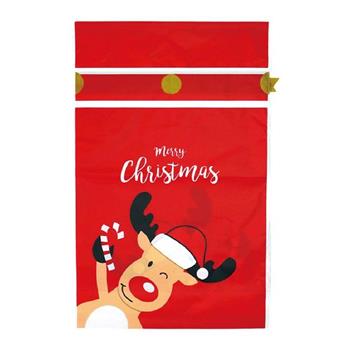 簡單生活束口禮物袋3入(聖誕麋鹿)