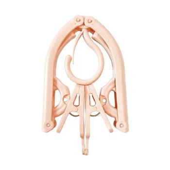 (特價) 簡單生活旅行折疊衣架(粉)