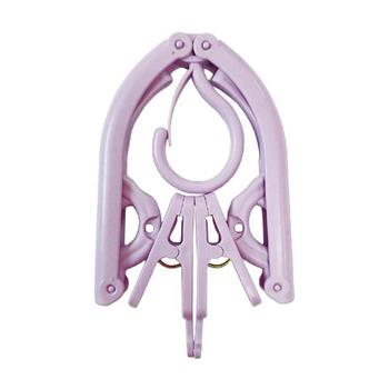 (特價) 簡單生活旅行折疊衣架(紫)