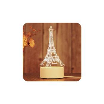 簡單生活-3D USB供電三段式小夜燈(鐵塔)