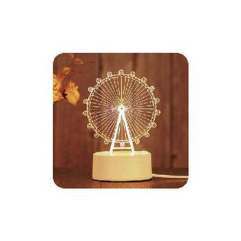 簡單生活-3D USB供電三段式小夜燈(摩天輪)
