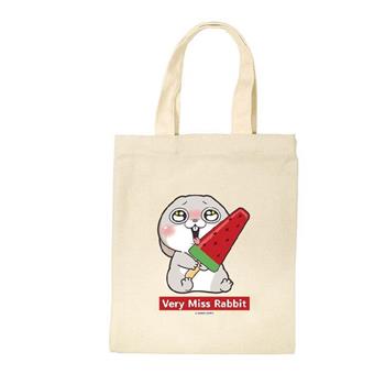 好想兔 -棉布書袋(西瓜冰棒)