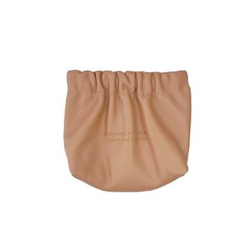 (特價)簡單生活 造型皮革收納袋彈片袋(棕色)