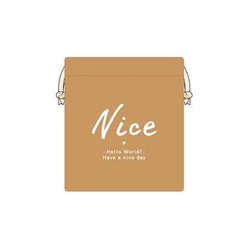 簡單生活Nice小束口袋(咖啡)