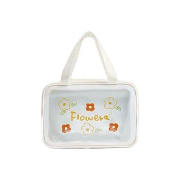 (特價)簡單生活大時尚磨砂收納袋(花朵款)