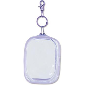 (特價)立體透明收納包(小)-紫