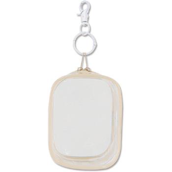 (特價)立體透明收納包(小)-奶茶