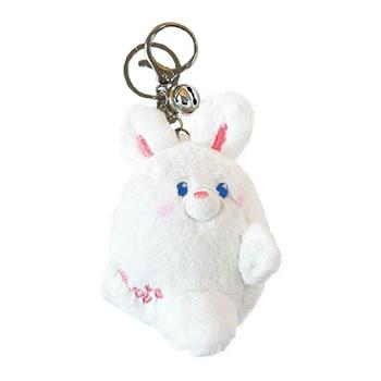 (特價) 簡單生活-貼貼磁吸吊飾(白兔左)