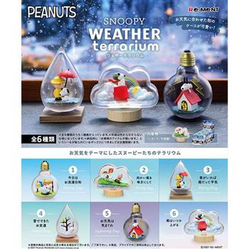 【RE-MENT】SNOOPY系列 史努比 瓶中世界 WEATHER Terrarium(單入/隨機)【金石堂、博客來熱銷】