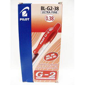 PILOT百樂 盒裝（R）G－2中性筆0.38 紅【金石堂、博客來熱銷】