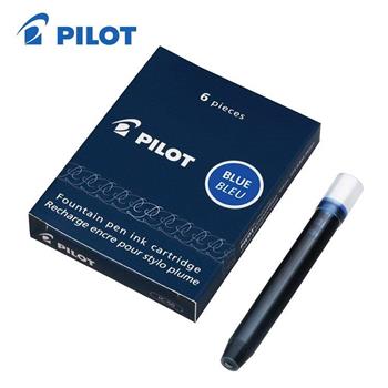 PILOT百樂 微笑鋼筆卡式墨水6入-藍