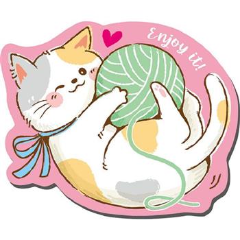 造型滑鼠墊-線貓