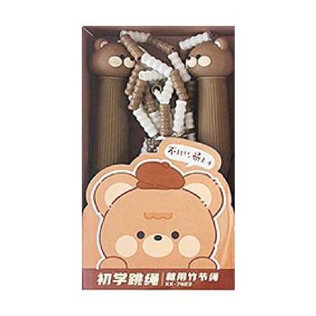 (特價) 簡單生活-竹節跳繩(咖熊)