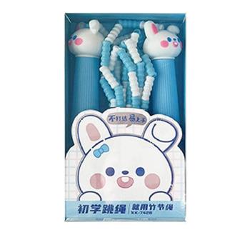 (特價) 簡單生活-竹節跳繩(藍兔)