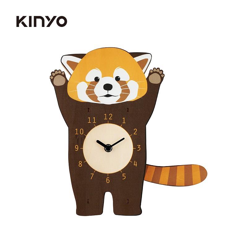 【KINYO】小熊貓搖擺鐘 MCL－3452