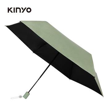 KINYO-  KU-9675 三折小雛菊自動傘  綠